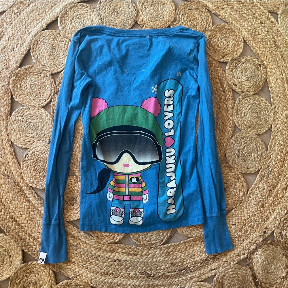 Vintage Harajuku Lovers Ski Snow Graphic Tee